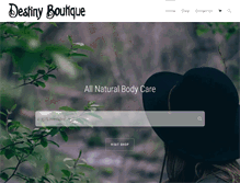 Tablet Screenshot of destinyboutique.com